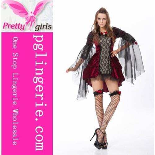 Female Vampire Zombies take Halloween witch costume masquerade party queen cosplay uniform M4898