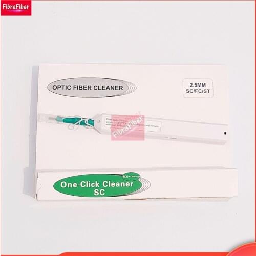 10PCS free shipping AB11A for SC/FC/ST One Click Cleaner tool 2.5mm Universal Connector Fiber Optic Cleaning Pen