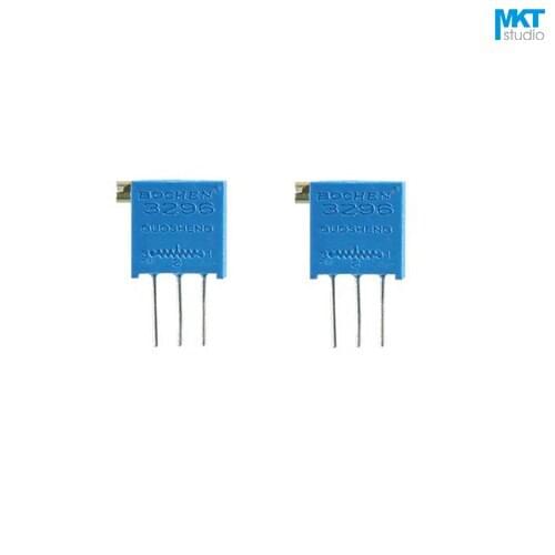 100Pcs 3296X 100/1K/10K/100K Ohm B-Type Linear Precision Cermet Rotary Trimmer Potentiometer Knob,Variable Resistor