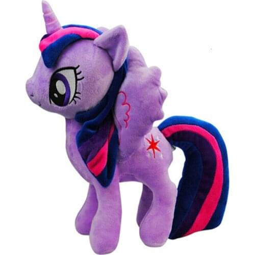 30cm High Good Quality Purple Horse Unicorn Stuffed PP Cotton Doll Toy Soft Plush Doll Toy