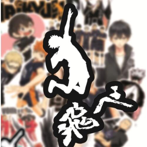 50Pcs/Set Haikyuu!! Stickers Japanese Anime Sticker Volleyball for Decal on Guitar Suitcase Laptop Phone Fridge Motorcycle Car