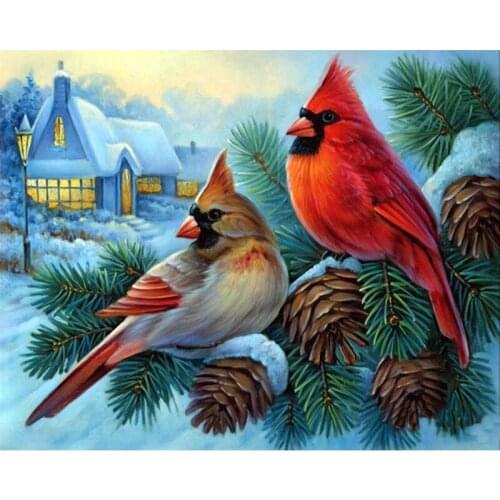 DIY 5D Diamond Painting Bird Flower Picture Handmade Rhinestone Diamond Embroidery Cross Stitch Mosaic Home Decor