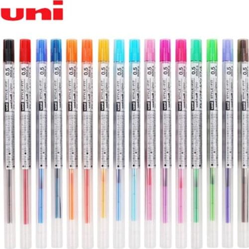 6 pcs/lot Mitsubishi Uni UMR-109-05 Style Fit Gel Multi Pen Refill 0.5 mm-16 Colors selection Writ18ing Supplies Gel Pens