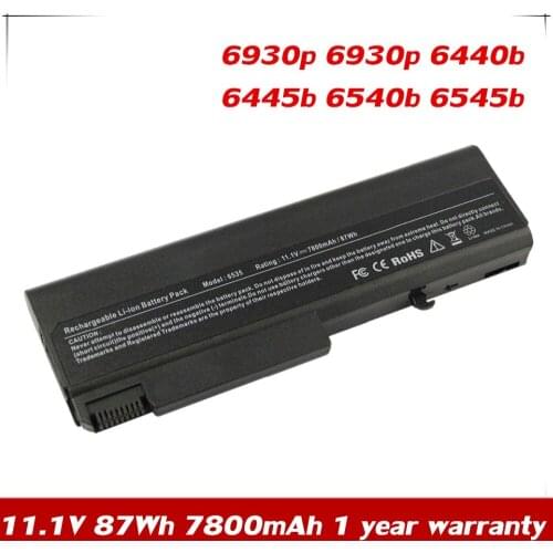 7XINbox 7800mAh 9-Cell Battery For HP EliteBook 6930p 6930p 6440b 6445b 6540b 6545b HSTNN-UB68 HSTNN-UB69 HSTNN-XB24 HSTNN-XB61