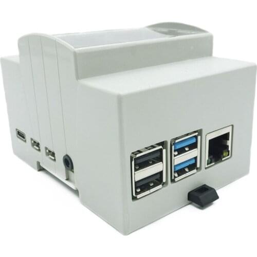 For Raspberry Pi 4 Model B ABS Case White Case Protective Case Enclosure for Raspberry Pi 4B