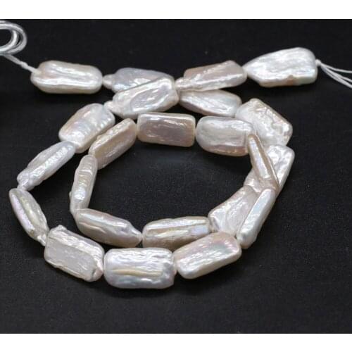 High Quality Beads Natural Rectangular Baroque Pearl Loose Beads for Jewelry Making Charm DIY Bracelet Necklace Length 36cm