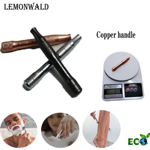 LEMONWALD Double-Edged Razor Handle, Blade, Safety Razor, Wet Razor, High Quality Stainless Steel Handle