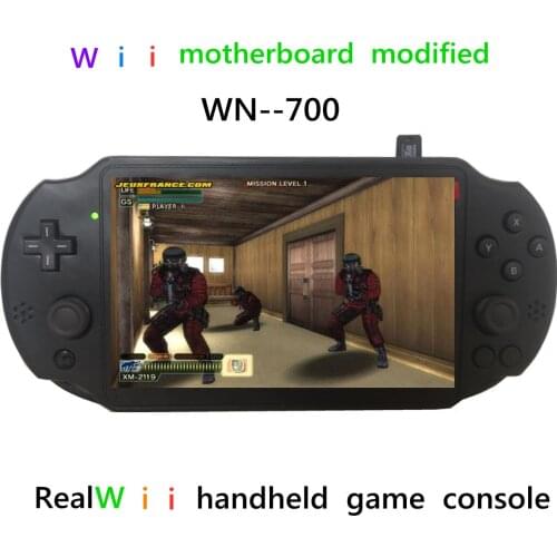 New Version 7 inch IPS LCD Arcade Game console Modified by WII motherboard NGC Gameboy with Double joystick NO Raspberry Pi