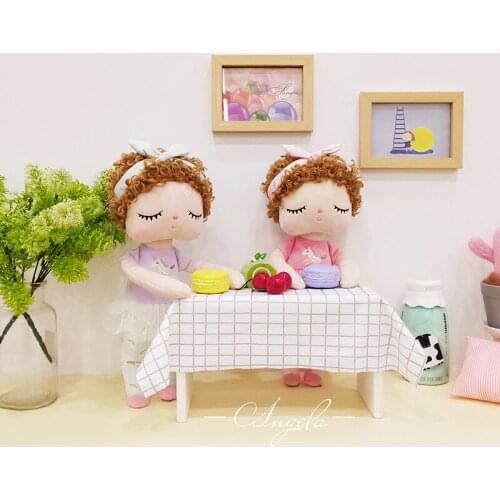 MeToo rabbit Angela doll curly hair fashion princess girl baby boy cartoon doll children plush toy M18