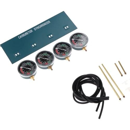 Universal Motorcycle Fuel Carburetor Carb Vacuum Gauge Balancer Synchronizer Tool Sync Gauge 4-Carb Set синхронизатор карбов