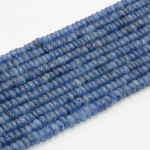 Natural Good Qualtiy Kyanite / Cyanite / Disthene Anomalistic Rondelle Beads 6mm