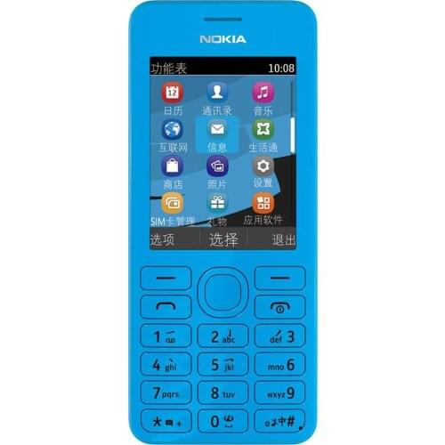 NOKIA 206 Refurbished Phone Unlocked 2G GSM Cheap Cellphone