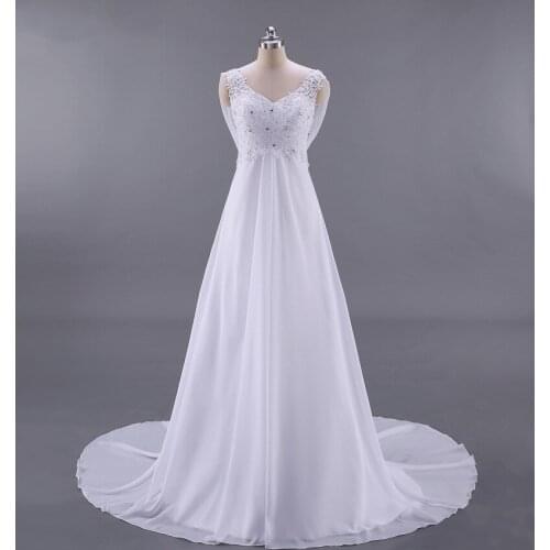 Popodion Chiffon Wedding Dresses