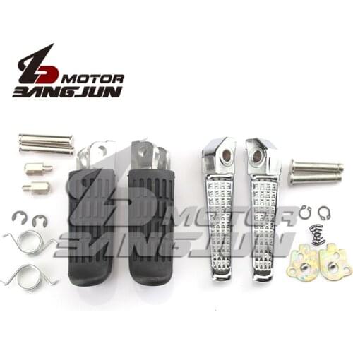 Motorcycle Durable Front and Rear Footrest Foot Peg Fits CB-1 CB400 NT400 650 700 NTV600