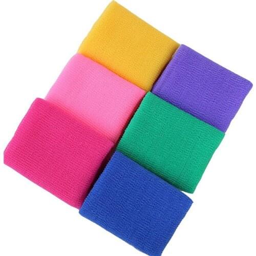 1pcs Simple Nylon Wash Handkerchief Towels Fast Drying Washcloth Shower Bathtowel Cloth Bathroom Item Gear Stuff Accessories