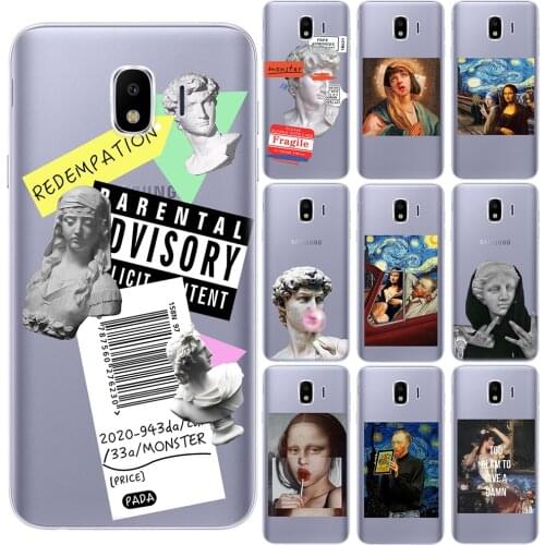 Luxury Clear Stamp Label Barcode Art Soft Silicone Case For Samsung J4 J6 Plus J3 J8 2018 J3 J5 J7 2017 J2 J5 Prime Phone Cover