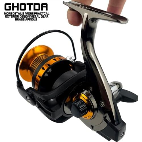 Fishing Reel Sea Spinning Full Metal Line Cup And Reel Seat Drag Power 10-12KG Saltwater Carp Fishing Wheel