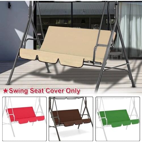 Outdoor Swing Seat Replacement Cushion Cover 3 Seater Waterproof Pads Patio Chair Cushion for Garden Backyard Lawn 150cm