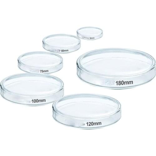 Glass Petri Dish Thickened Cell Bacteria Petri Dish High Temperature Biological Petri Dish Chemistry Laboratory