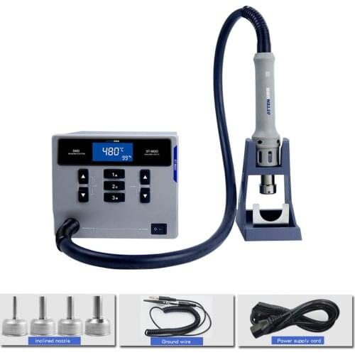 ATTEN St-862d Hot Air Gun Welding Station Digital Display Automatic Dormancy Constant Temperature Mobile Phone Maintenance