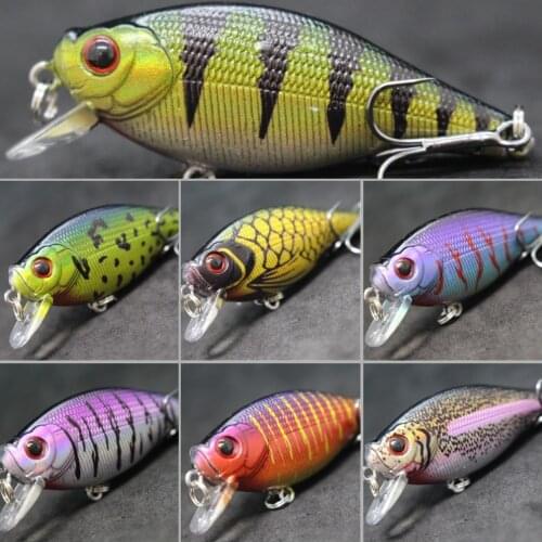 WLure 6.5cm 7.4g Flat Body Wide Wobbler Musky Bait Floating Tank Tested Hard Bait Variant Colors Fishing Lure C547