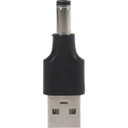 X3UB Universal 2pcs USB to DC 5.5 x 2.1mm Connector for 5V Small DC or USB Electronics Charging for LED Lamp Fan Cellphone