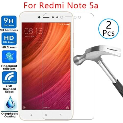 Tempered glass screen protector for xiaomi redmi note 5a case cover on ksiomi note5a not 5 a a5 not5a protective phone coque bag