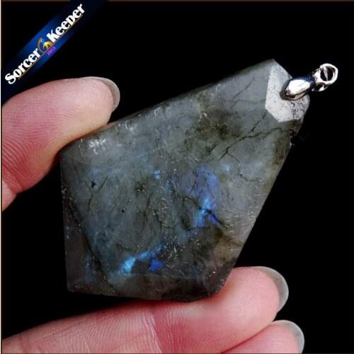Women & Men Fashion Jewelry Pendants Necklaces With Chain Wholesale Labradorite Moonstone Quartz Stone Colares Femininos YS499