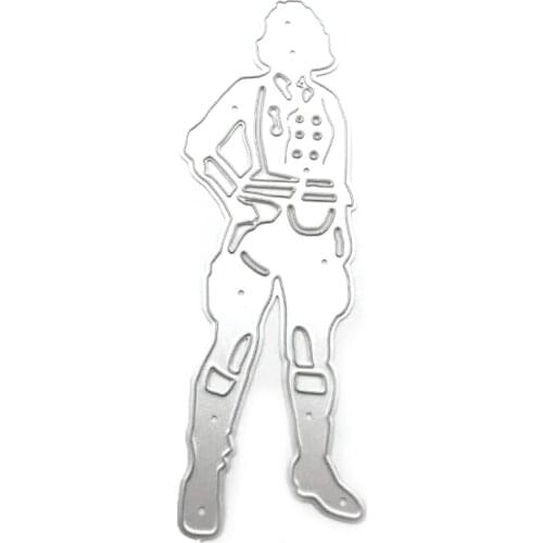 Woman Metal Cutting Dies Stencil DIY Scrapbooking Album Paper Card Template Mold Embossing Decoration