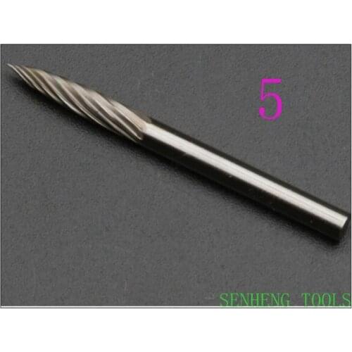 1piece 5# 3x3mm Tungsten carbide rotary burrs grinding head wheel for metal cutters