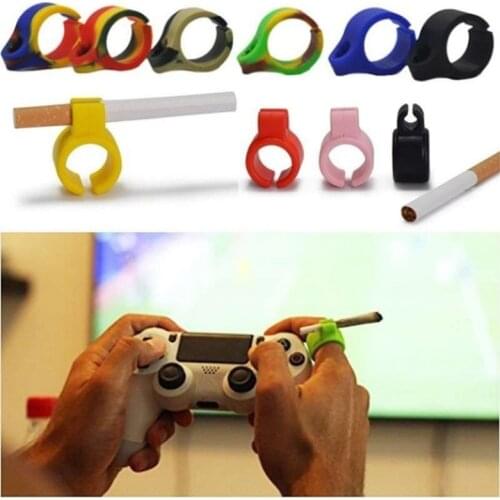 1 PC Waterproof Endlessly Artifact Silicone Ring Finger Hand Rack Cigarette Holder For Regular Smoking Smoker