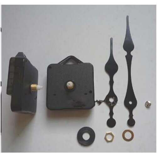 10 pieces Heaven black Heart Hands DIY Quartz Wall Clock Movement Mechanism Repair Parts