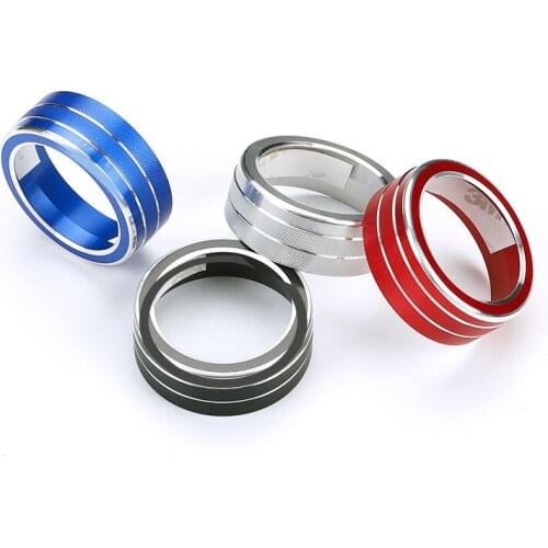 For Toyota RAV4 2019 2020 Car AC Climate Control Knob Trim Button Cover Auto Accessories 2Pcs Car AC Control Knob Cover