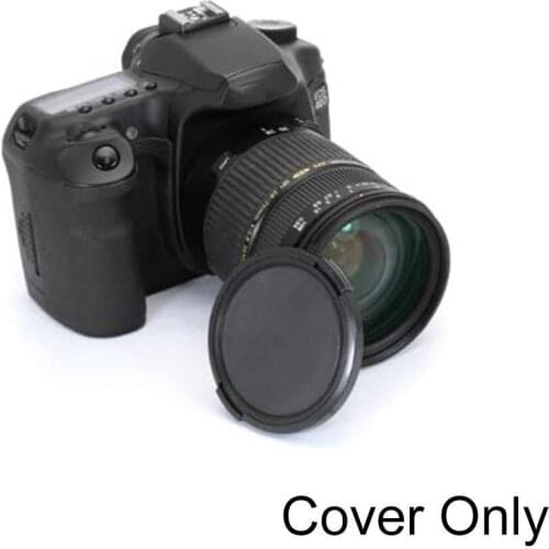 2pcs 49mm Center Pinch Snap-on Camera Lens Front Cap Adapter Lens Filter For Any 49mm Filter With Thread Cover U3M4