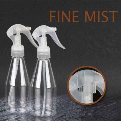 200ML Portable Plastic Spray Bottle Transparent Makeup Moisture Atomizer Pot Fine Mist Sprayer Bottles Hair Hairdressing Tools