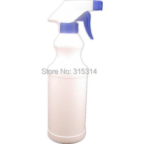 500ml 16OZ empty white pe round Sprayer, platic stream bottle with trigger ,adjustable nozzle