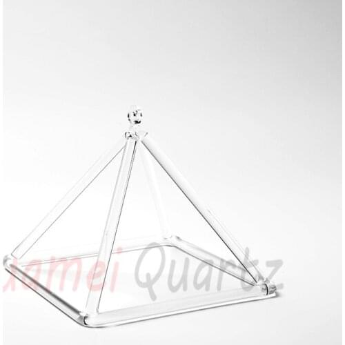 9 inch chakra quartz crystal singing pyramid chakra for meditation and Healing