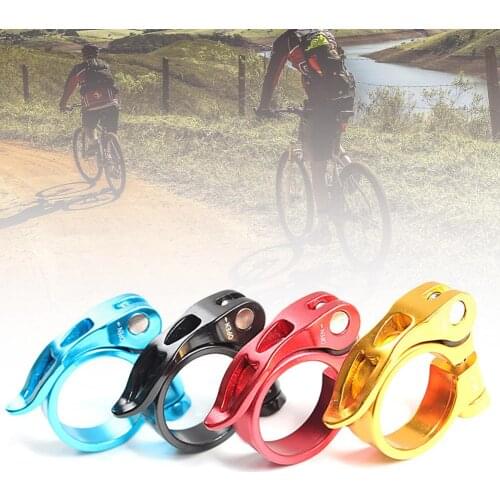 Aluminum Alloy MTB Mountain Bicycle Seat Post Road Bike Cycling Ultralight Quick Release 34.9mm Seatpost Clamp Bicycle Parts