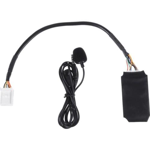 Car Radio Audio Adapter Bluetooth Aux Cable Microphone Handsfree Music Interface Disc Box for Toyota Reiz/Camry/Corolla