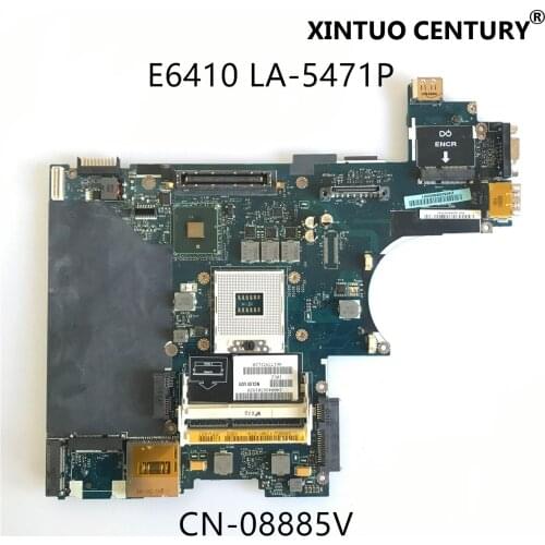CN-08885V 08885V 8885V For Dell Latitude E6410 Laptop motherboard NCL00 LA-5471P QM57 100% tested working