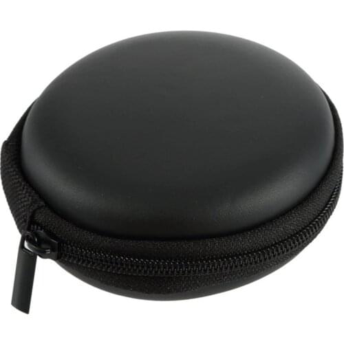 1 pcs Durable EVA Black Portable Carrying Hard Holder Case Storage Bag for Earphone Headphone Memory Card for Easy Travel