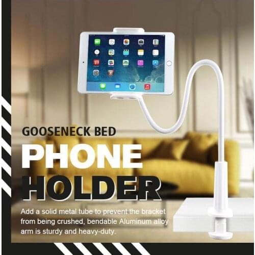 Gooseneck Bed Phone Holder Lazy Flexible Mount Holder Mobile Phone Camera Selfie Stand Monopod Support Photo Remote Control
