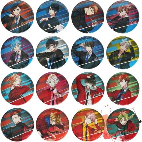 Jazz-On! Anime Badge Kakeru Ryo Koga Yuki Yamato Ao Akira Ray Roland Terunoshin Arata Riku Soya Game Metal Badge Brooch Pins