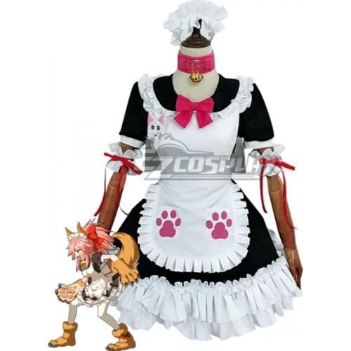 Fate Grand Order Tamamo Cat Tamamo no Mae Maid Dress Lolita Party Dress Suit Girls Halloween Skirt Cosplay Costume E001