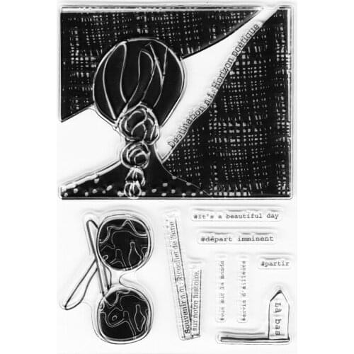 French Clear Stamps Scrapbook Background Stamps Silicone Rubber Stamps