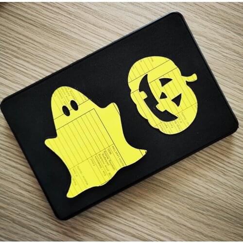 Haloween shapes cutting die SMR-HO0006- cut size 70mm-pumpkin, 90mm-ghost