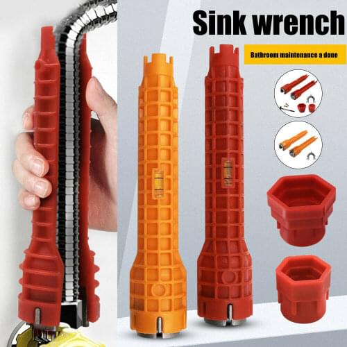 Faucet And Sink Installer Multifunctional Faucet Wrench Removal Tool For Toilet Bathroom Kitchen Sink Faucet Basin Pipe Nut