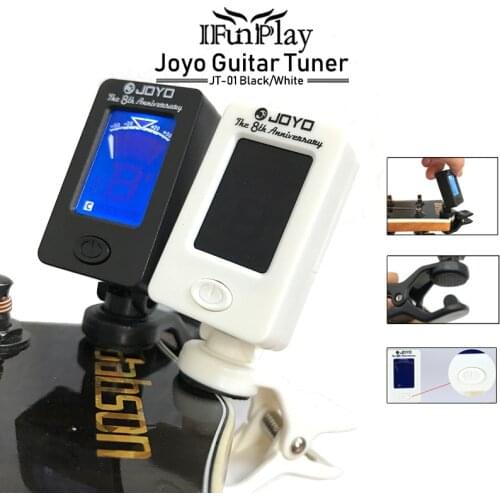 Joyo JT-01 Chromatic Clip-On Digital Tuner 360 Degree Rotatable Guitar Tuners Machines for Guitar Bass Violin Ukulele