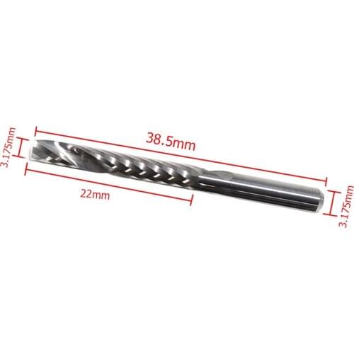 10pcs/Lot 22mm Single Flute Tungsten Carbide End Mills CNC Bits for Wood Acrylic Cutting End Mill Cutter Bits Cutting Tools Set