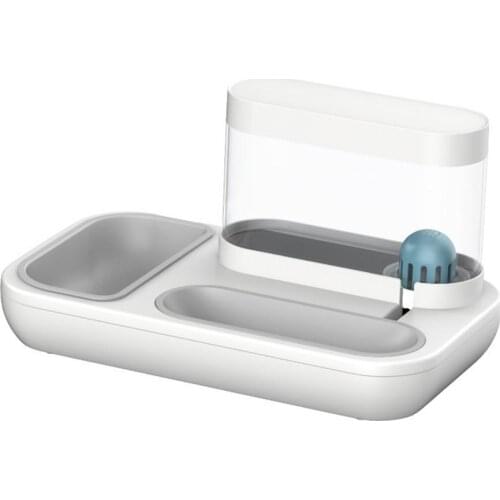 2 In 1 Pet Feeder Cat Dog Food Water Dispenser High Quality Dog Automatic Water Feeding Bowl Food Food Feeding Bowl